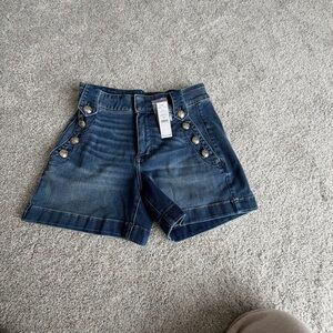 White House Black Market Denim Blue Women's Shorts